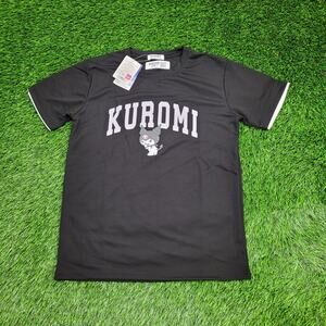 Sanrio Kuromi Hello-Kitty Shirt Women M/L 19x26 Arch Spellout